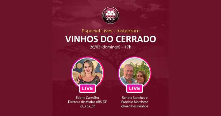 Descubra os encantos dos Vinhos do Cerrado na última live especial da ABS-DF